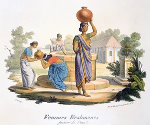 Brahman women collecting water